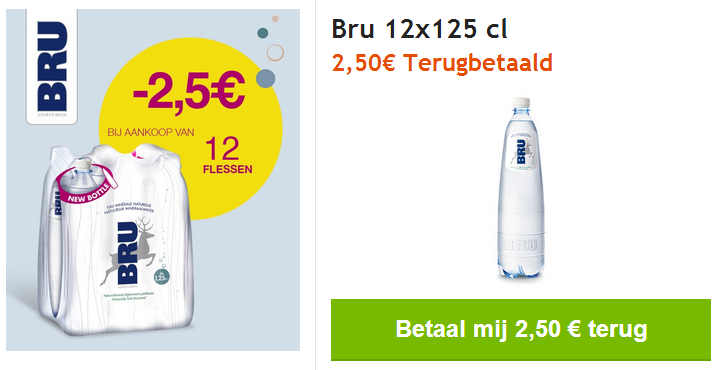 Korting Van 2 50 Bij Aankoop Van 12 Flessen Van Bru Met MyShopi 06 Korting Van 2 50 Bij Aankoop Van 12 Flessen Van Bru Met MyShopi 06